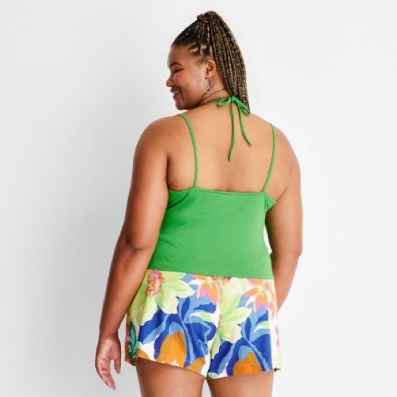 Future Collective Strappy Halter Knit Tank - Picture 2 of 3